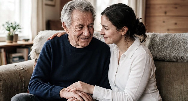 a father with his daughter